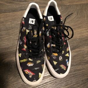 Adidas Beavis and Butthead Black Multi-Pattern Sneakers
